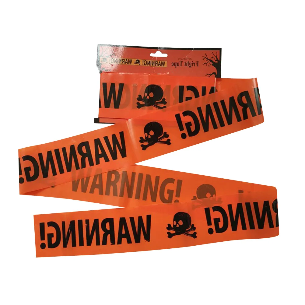 

Tapedecorations House Haunted Caution Warning Party Barrier Zombie Scene Crime Props Decor Barricade Adhesive Flagging Window