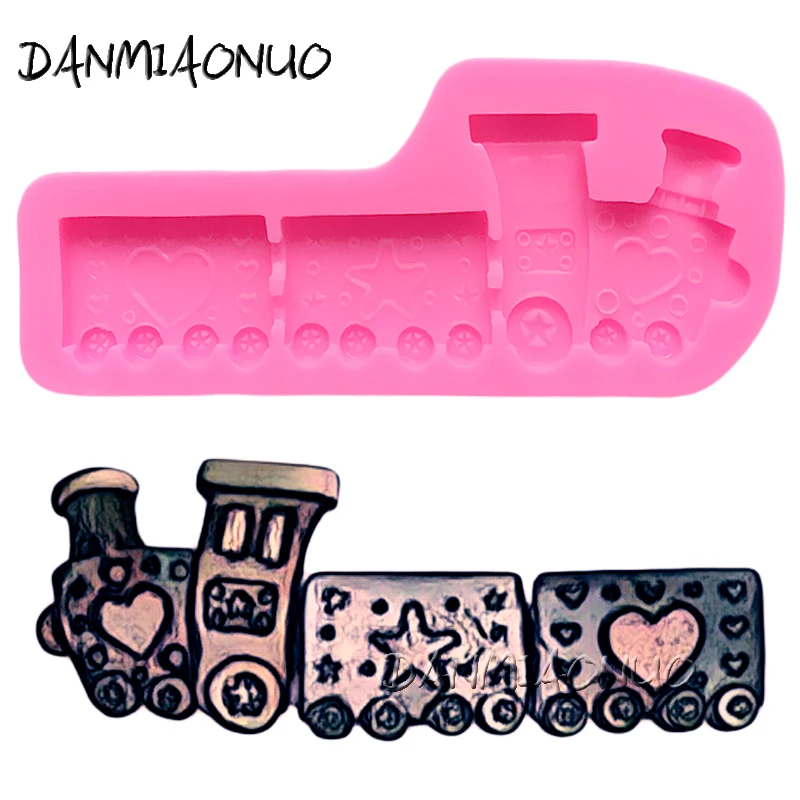 

DANMIAONUO A0087050 Train Resin Mold Cake Decoration Accessories Tools Supplies Forma Silikonowa Confeitaria Bolo Ferramentas