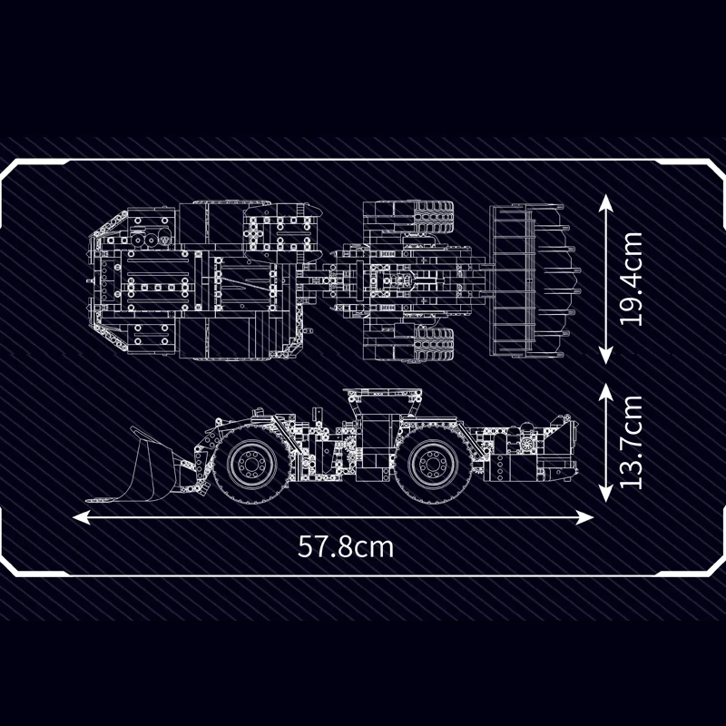 Технический пульт дистанционного управления MOULD KING 17056 R3000H шахтный погрузчик