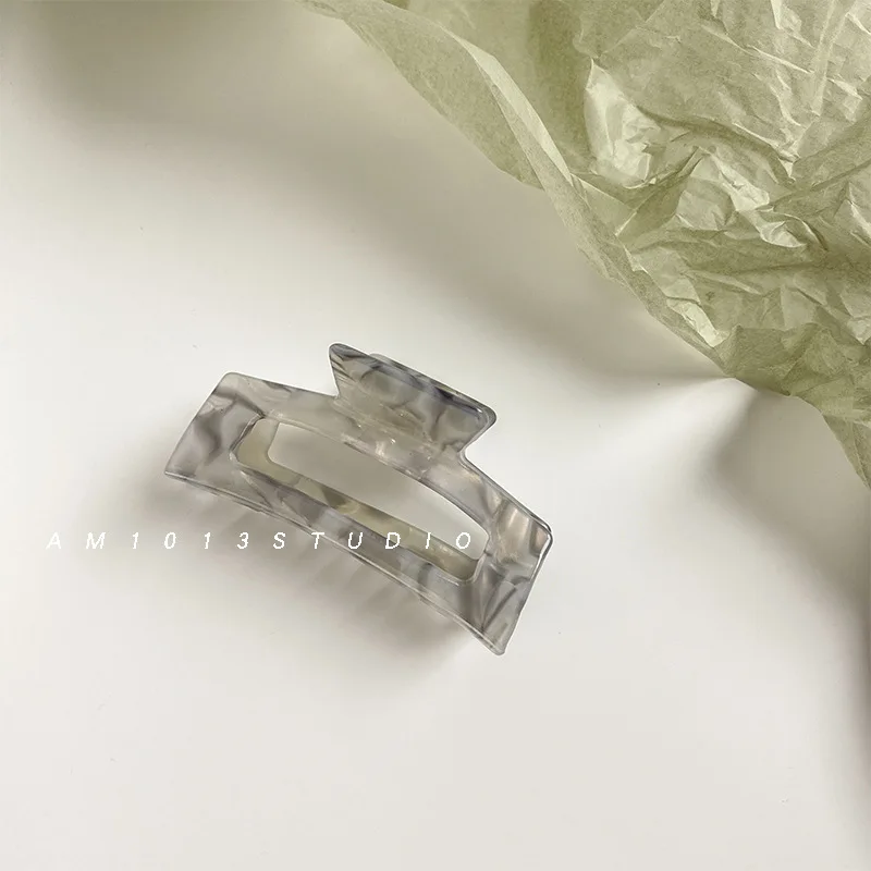 

South Korea's acetic acid hairpin female back head hair grasping temperament clip high-quality shark clip large grasping