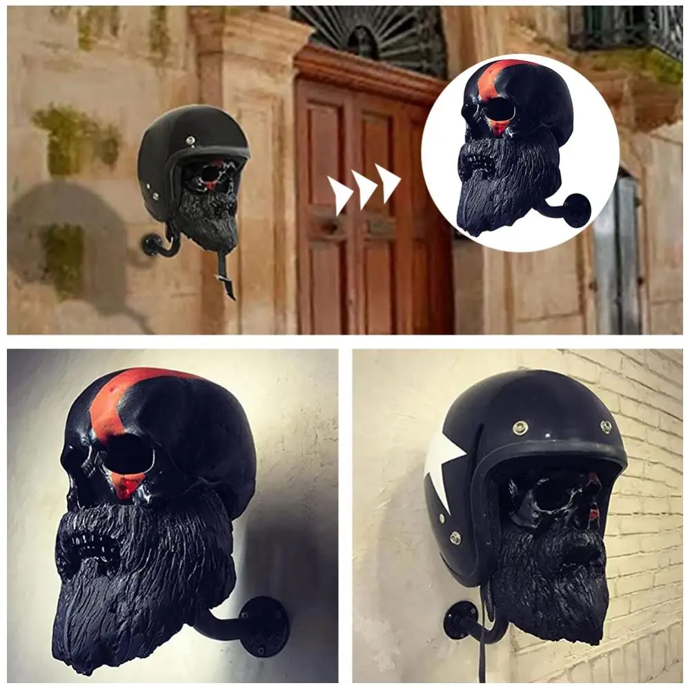 

Крутой держатель для мотоциклетного шлема уникальный дизайн подарок мотоциклиста полимерное ремесло домашнее украшение кронштейн для мот...