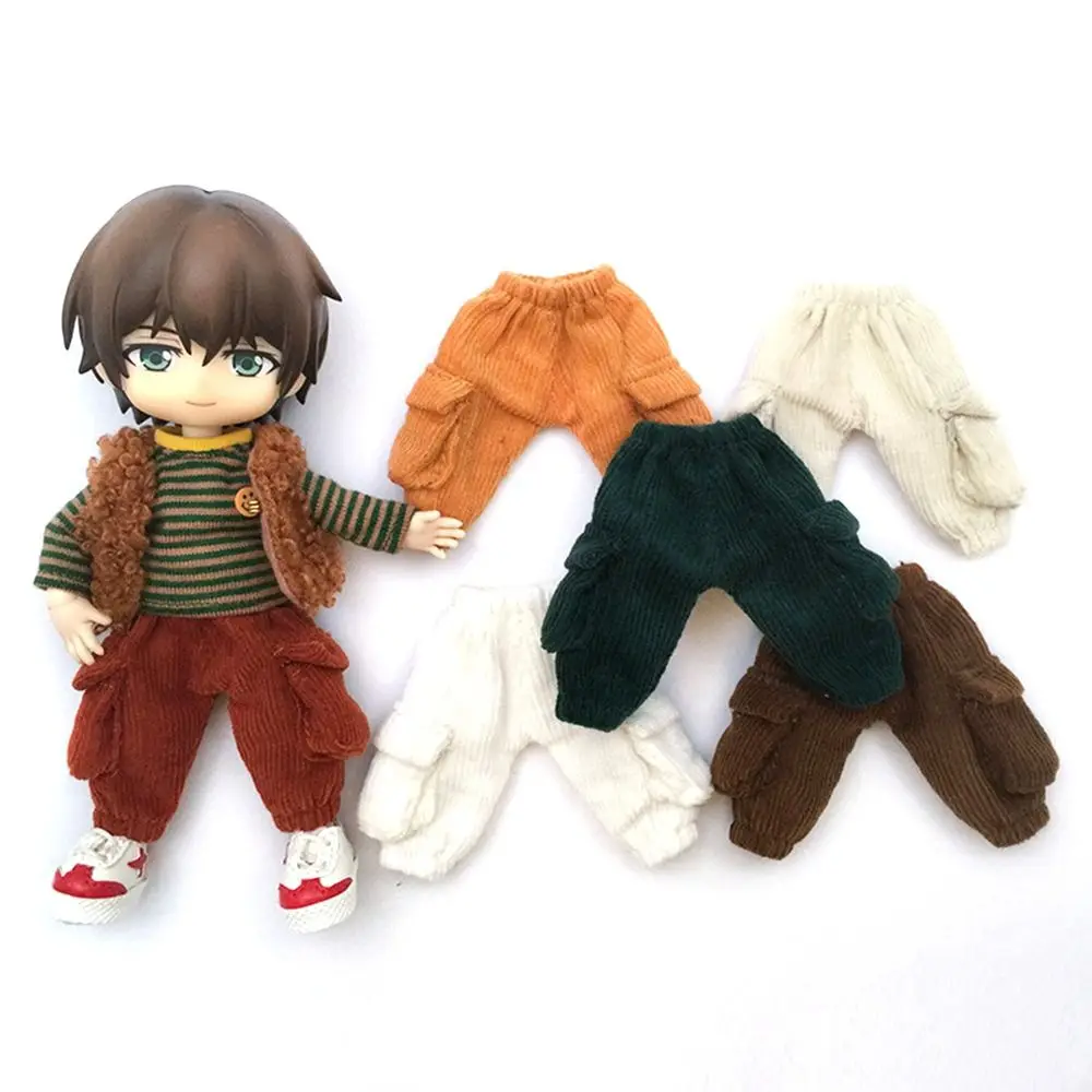 

Модный комбинезон, брюки, Одежда для кукол 1/11 ob11, повседневная одежда, брюки с карманами для кукол 1/12 BJD, аксессуары для одежды