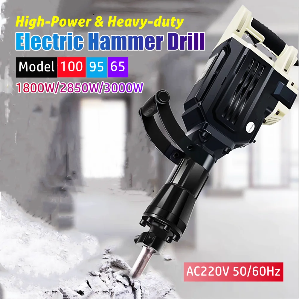 1800W/2850W/3000W High-power Electric Hammer Heavy Duty Conc