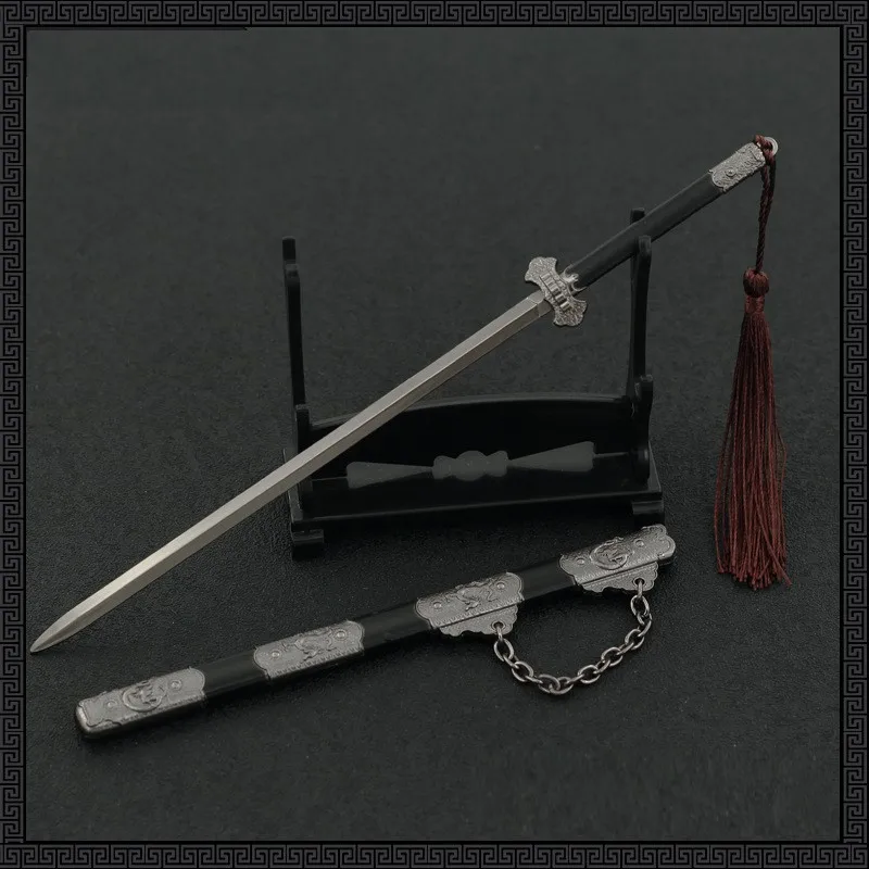 

Great Journey of Teenagers Weapon Luoqingyang Jiuge Sword Model Metal 22cm Katana Real Steel Anime Periphery Gift Toy for Kids