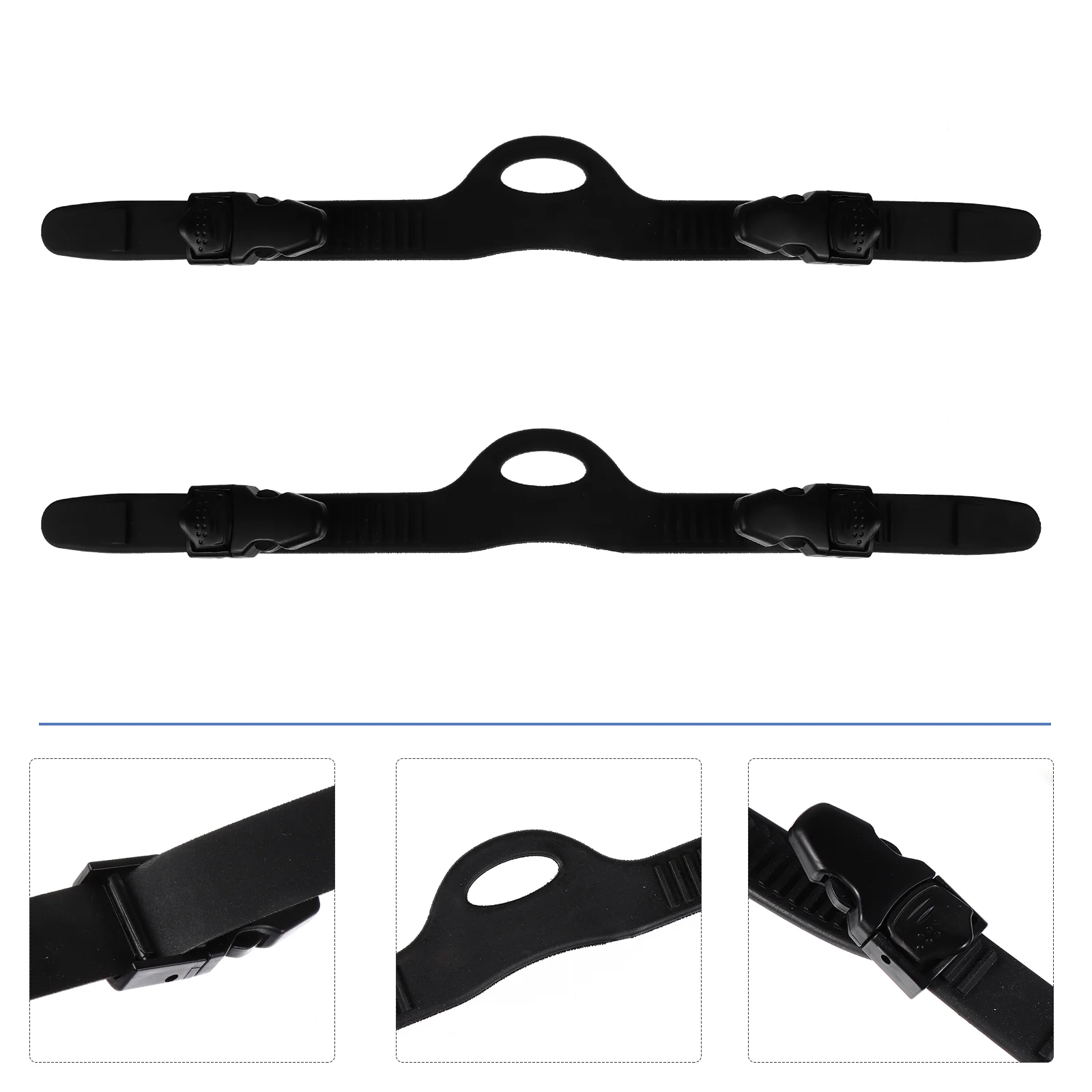 

2 Pcs Flipper Strap Fins Belts Buckles Spring Rubber Water Diving Replacement Open Heel Anti-skid Scuba