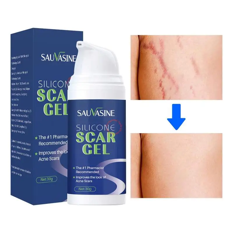 

Silicone Scar Removal Cream Gel 30g Burn Surgical Scar Cesarean Scar Repairing Stretch Marks Whitening Pigmentation Corrector