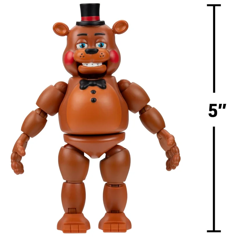 Фото Коллекционная фигурка Toy Freddy из игры Five Nights at Freddy's - 5-дюймовая подвижная фигурка с светящимися в темноте глазами, ручная работа №3