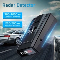 car radar detector fixed speed velocity radar detector long range signal detection voice alarm with led display support russian