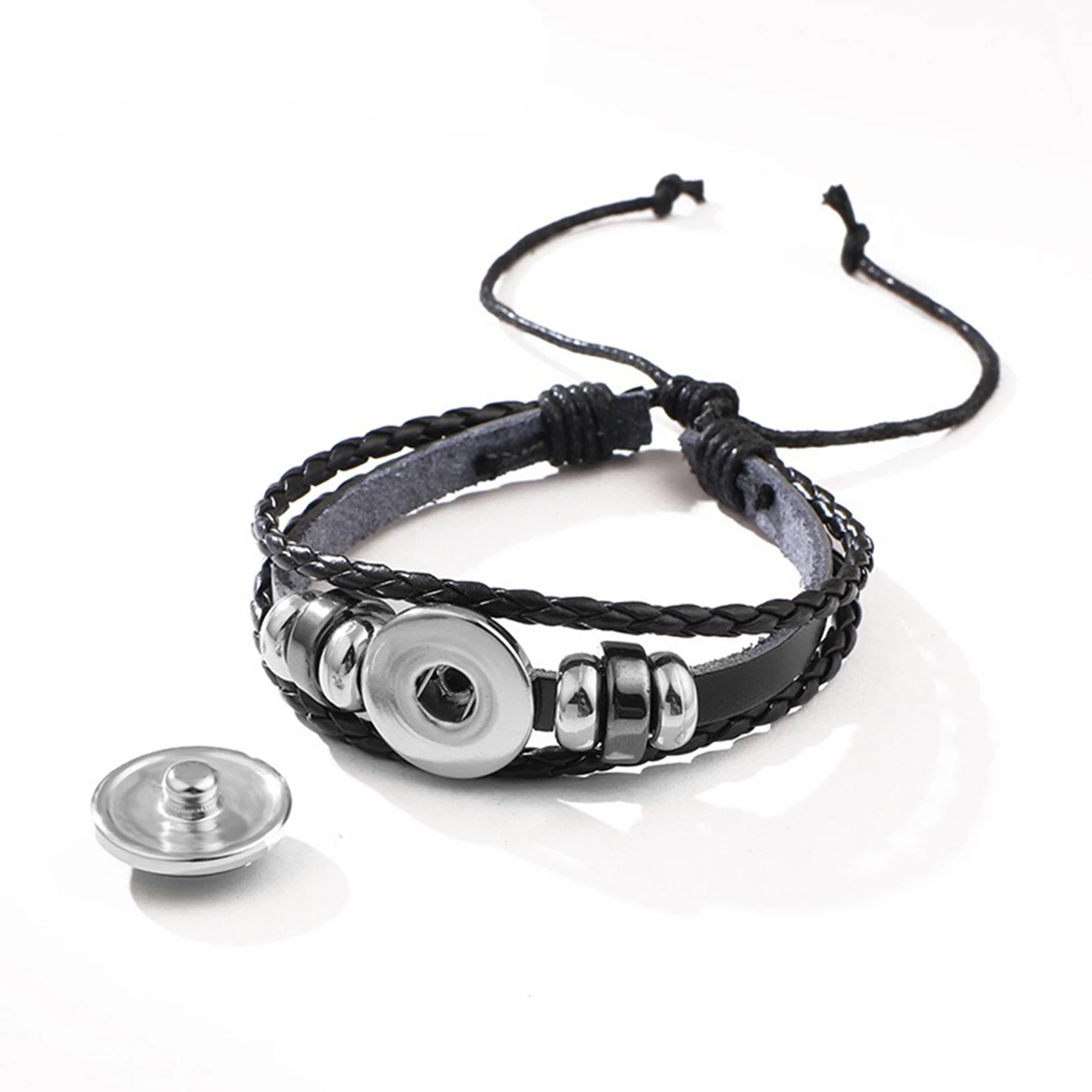 Новые кожаные браслеты с английскими буквами A-Z 26 начальный кабошон стекло