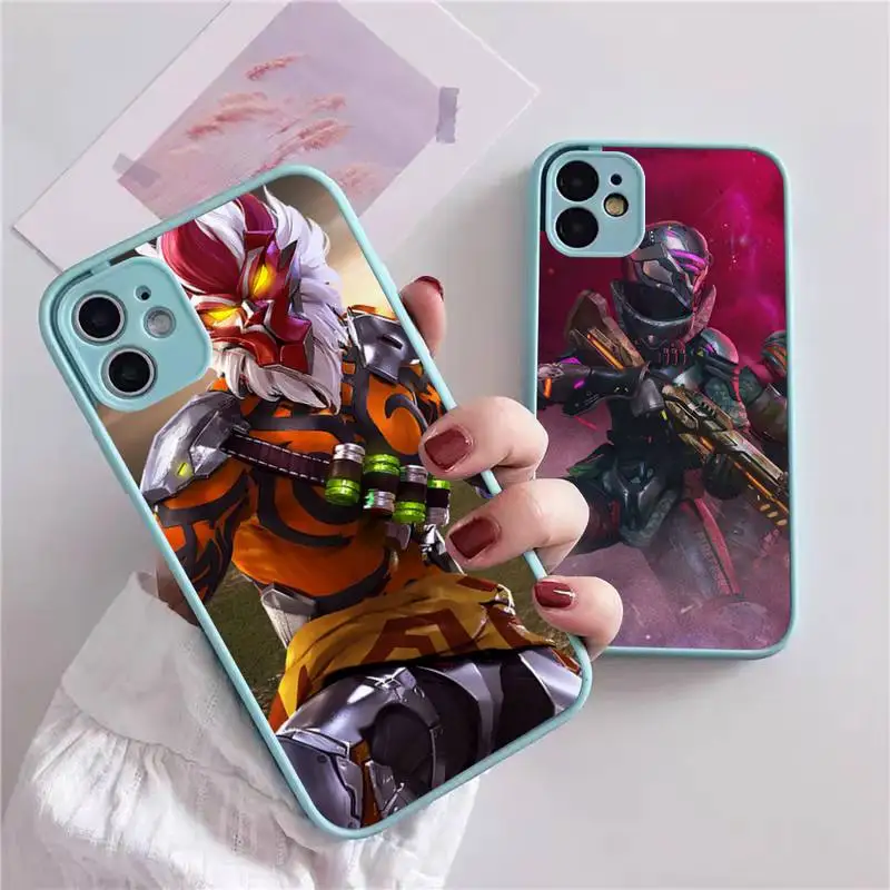 

Чехол для телефона Game Garena Free Fire для iphone 13 12 11 xr xs x 7 8 pro max, светло-голубой мягкий силиконовый прозрачный чехол из ТПУ