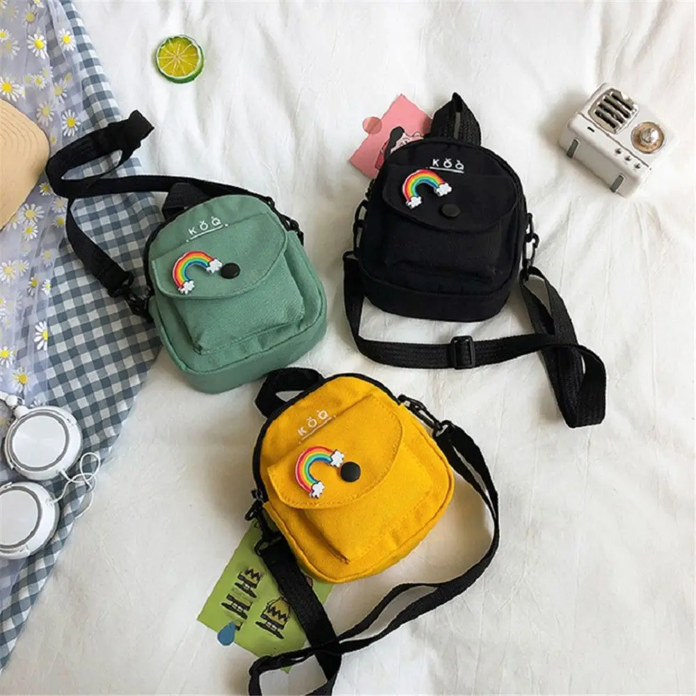 

Cute Canvas Small Bag Female Messenger Crossbody Japanese Harajuku Diagonal Bag Wild Student Girl Shoulder Bag Bags for Women