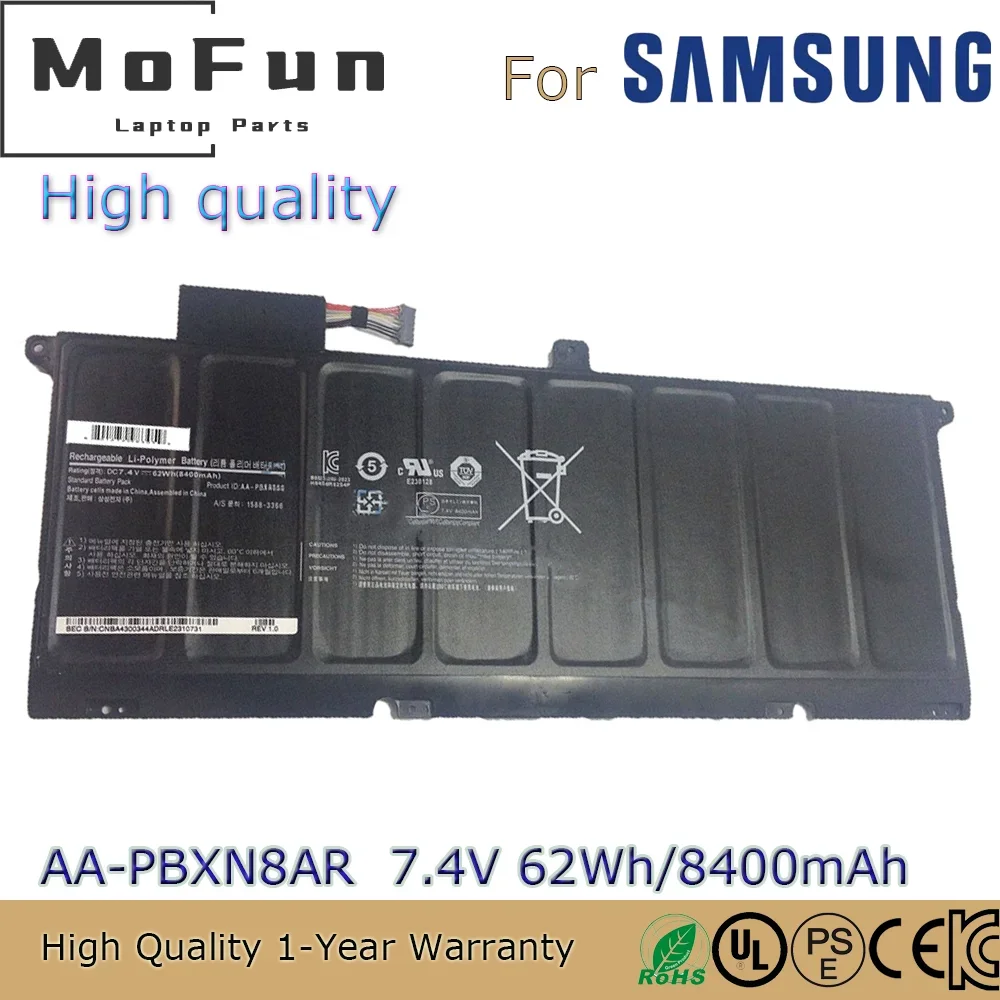 Совершенно новый аккумулятор для ноутбука AA-PBXN8AR 7 4 В 62 Втч Samsung 900X4C 900X4B 900X4D NP900X4C