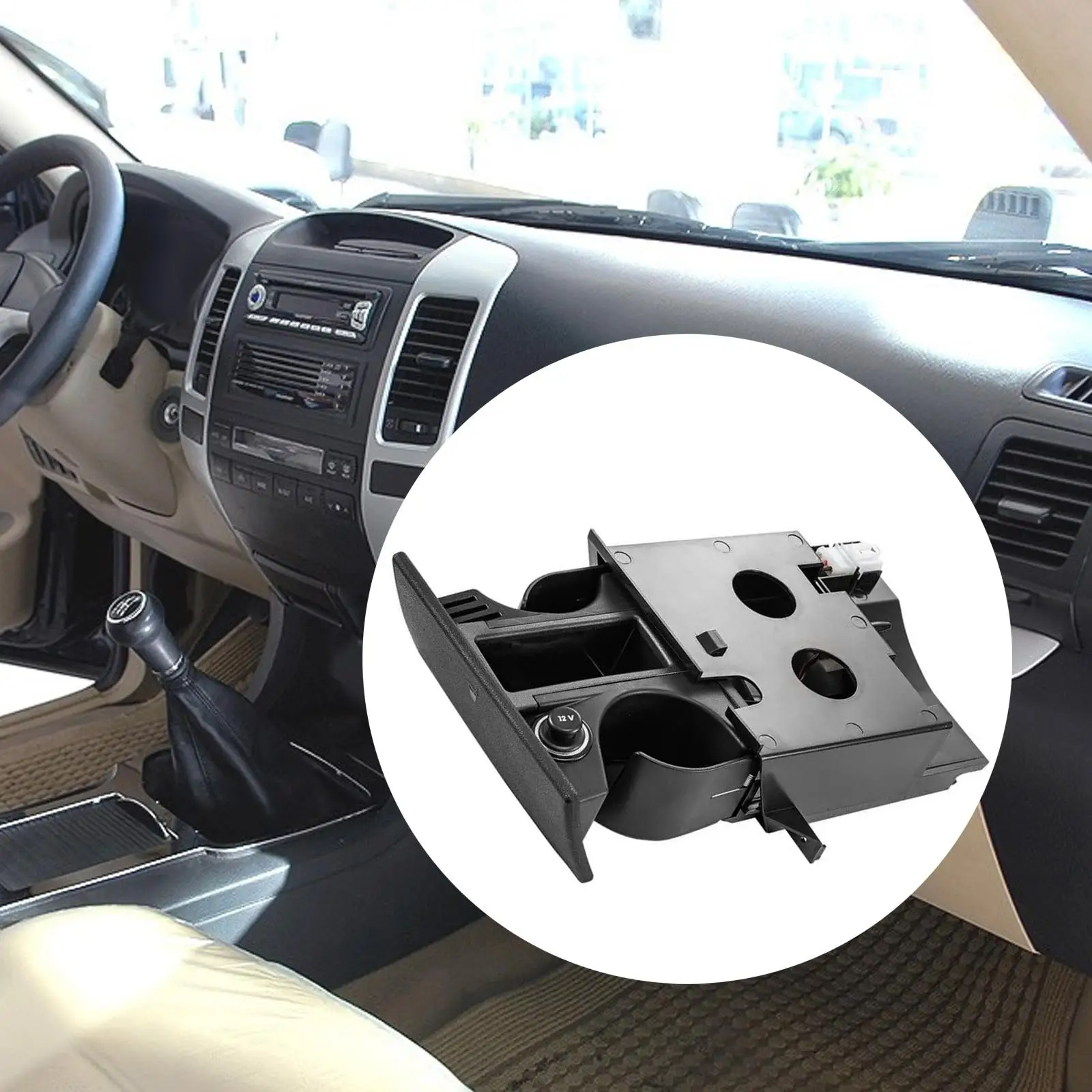 7H285860171N черные запасные части Премиум держатель чашки для VW Transporter T5