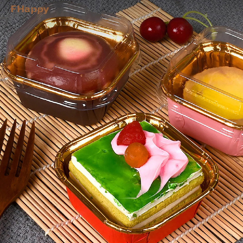 

Квадратная маслостойкая шифоновая кружка для кексов, форма для выпечки маффинов