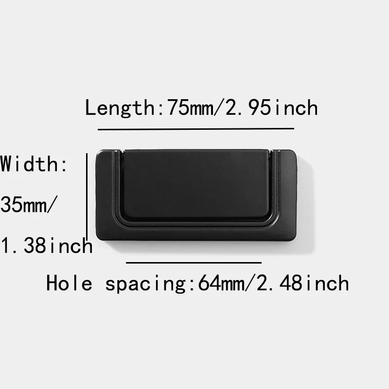 

Простая плоская Скрытая Пряжка, невидимая Складная фурнитура для мебели, ручка из алюминиевого сплава