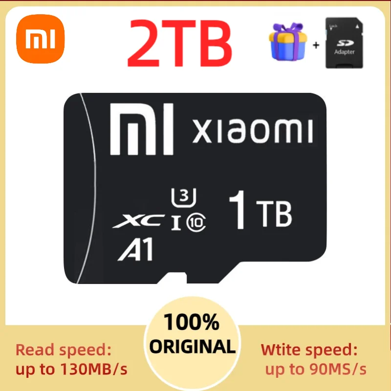 Карта памяти Micro TF/SD Xiaomi 1 ТБ 128 ГБ 256 класс 10 A2 высокоскоростная карта U3 4K 512 TF
