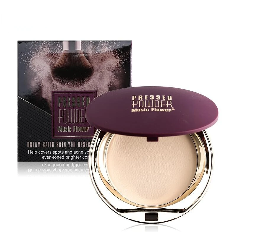 

Music Flower Mineral Pressed Powder Concealer Cream Face Base Foundation Makeup Set Smooth Oil Control Contour Palette Cosmetics