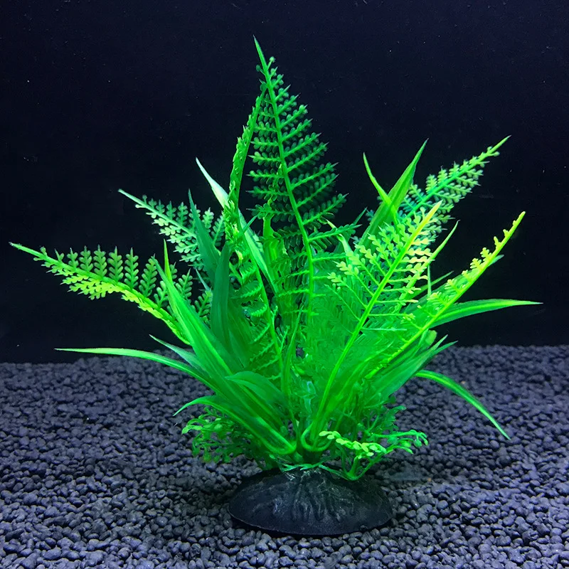 

10 Kinds Artificial Aquarium Decor Plants Water Weeds Ornament Aquatic Plant Fish Tank Grass Decoration Accessories 14cm