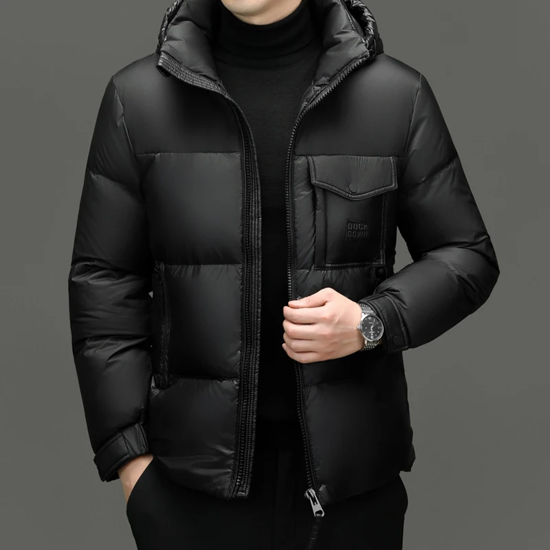 Короткий пуховик YEAE дизайнерская одежда на утином пуху с подкладкой мужская
