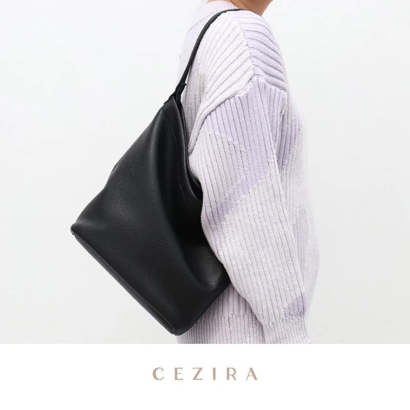 CEZIRA простая повседневная сумка из искусственной кожи для женщин одноцветная