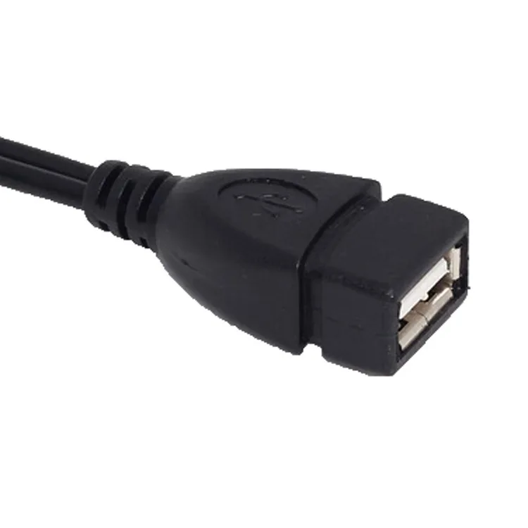 1 шт. 2 в OTG микро USB хост-адаптер Y-Разветвитель адаптер к 5-контактному штырьковому