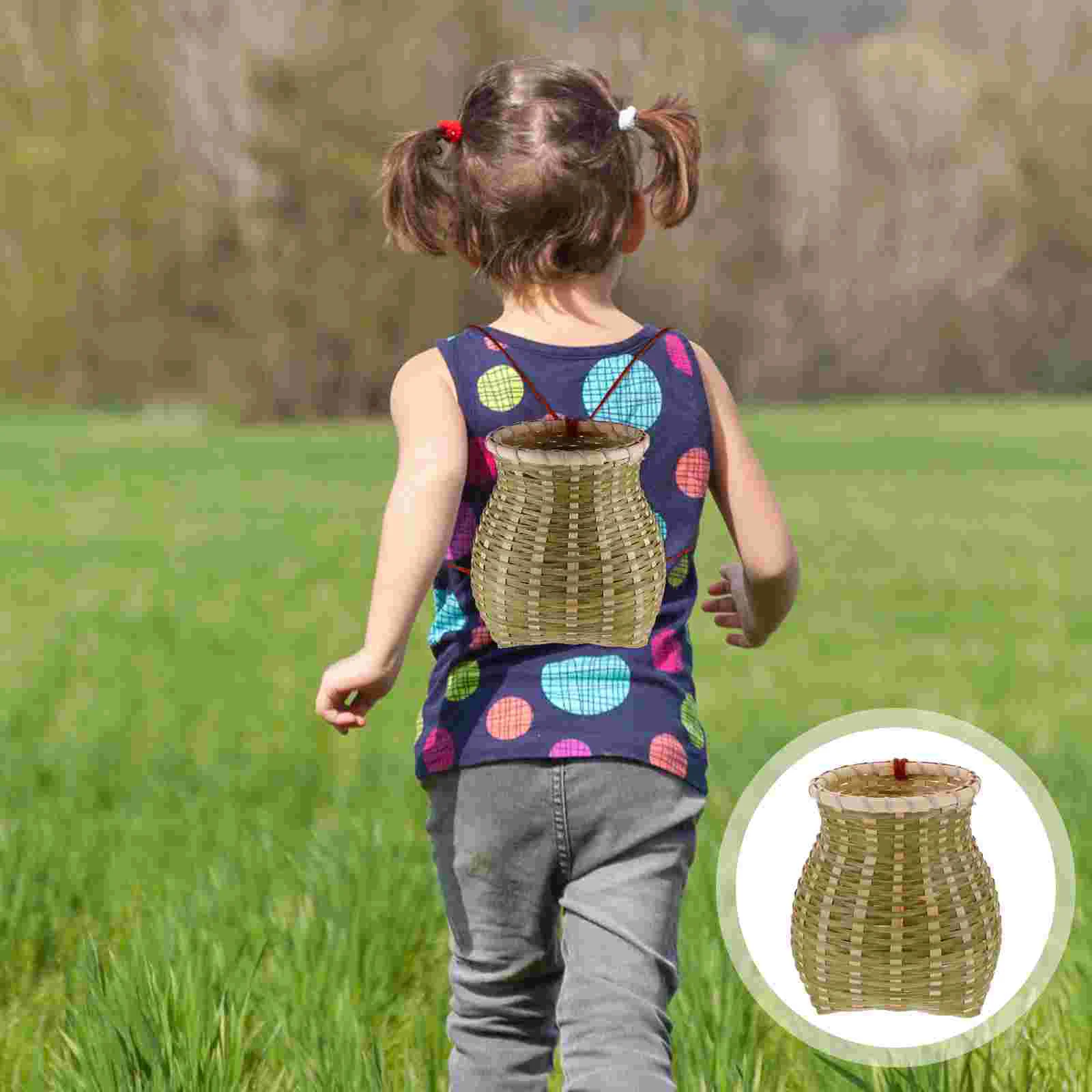 Creative Premium Unique Chinese Style Backpack Woven Knapsack for Kids