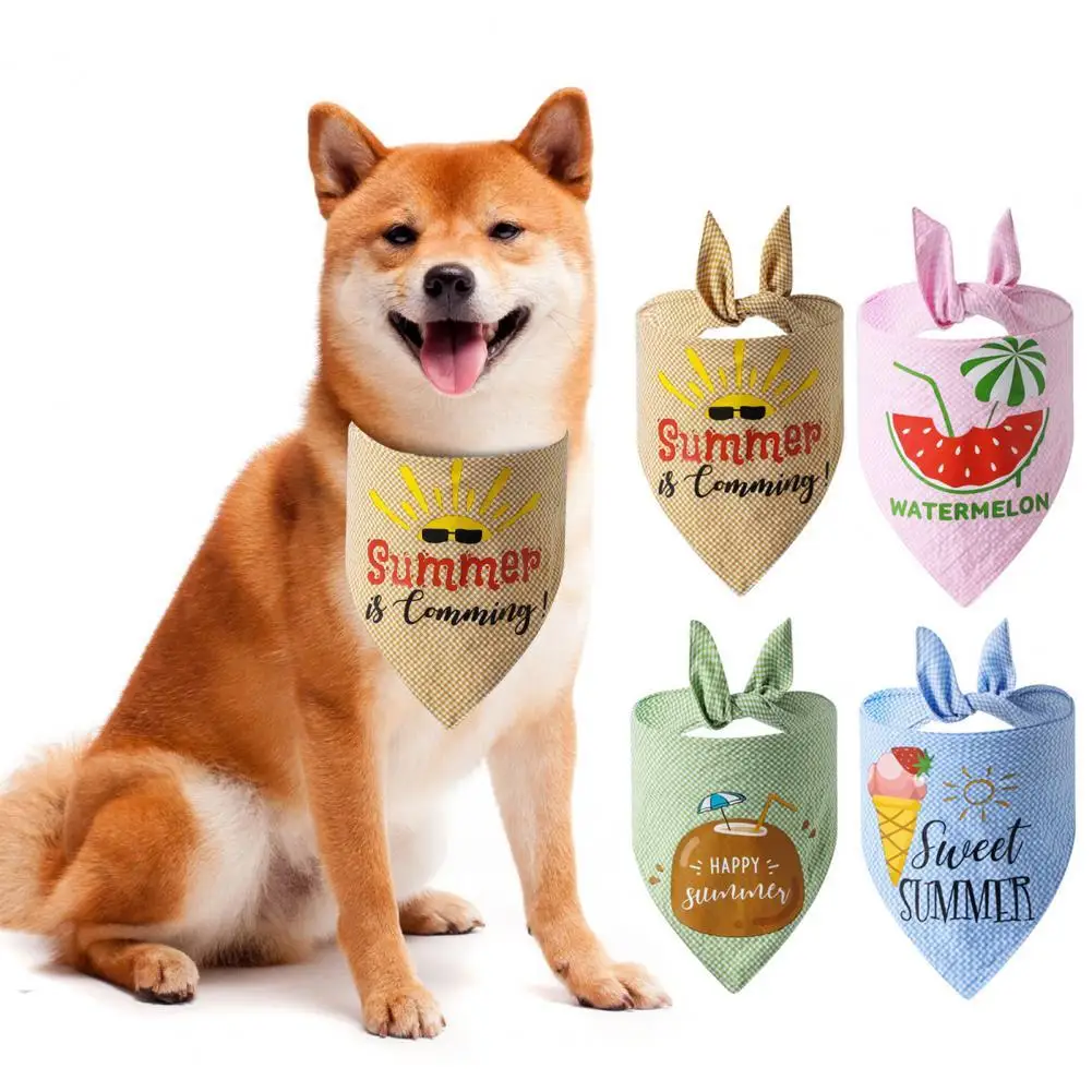 

Шейный платок в клетку для собак, треугольный бандажный платок для домашних животных, кошек и щенков