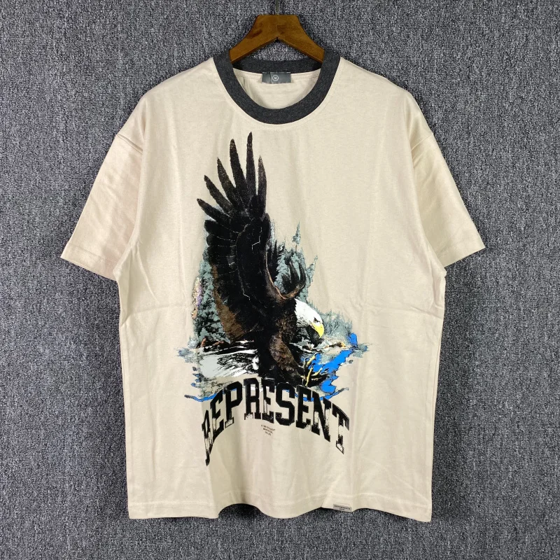 

Футболка Мужская/женская оверсайз с рисунком винтажного орла, 1:1