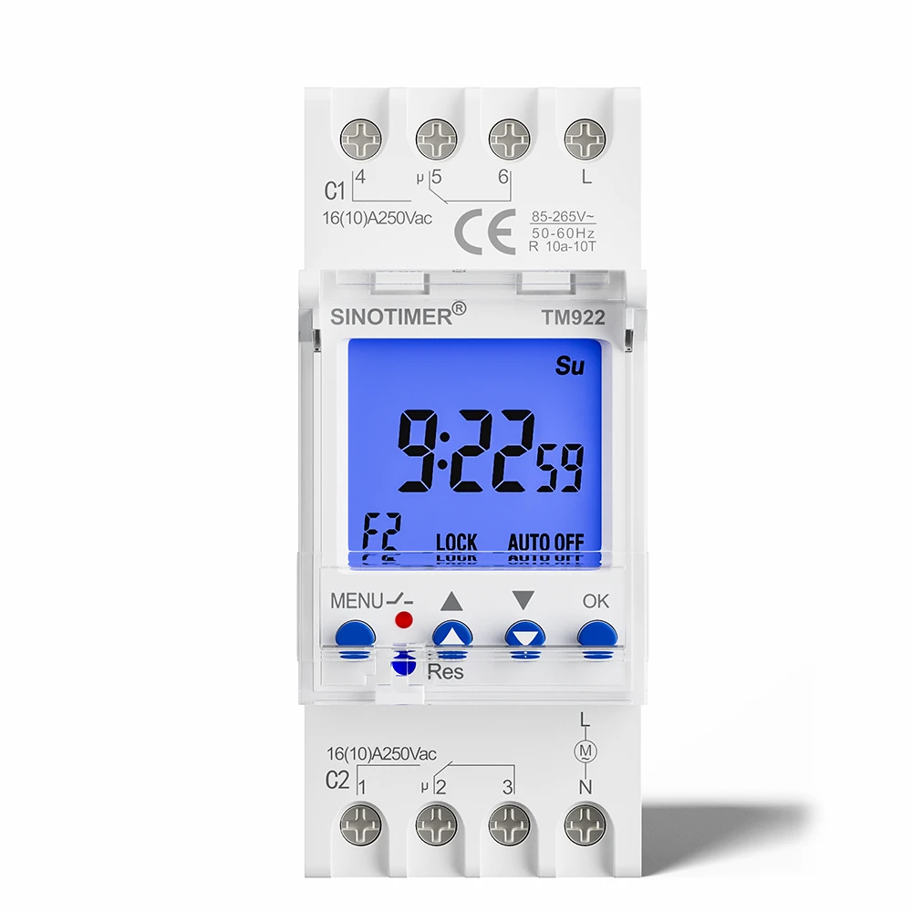 

SINOTIMER TM922 Программируемый таймер 2 канала