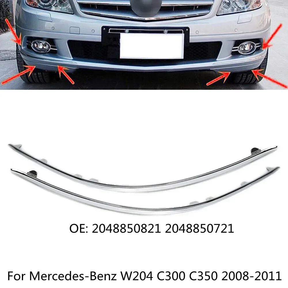 

Хромированный передний бампер для Mercedes-Benz W204 C300 C350 2008 2009 2010 2011 2048850821 2048850721
