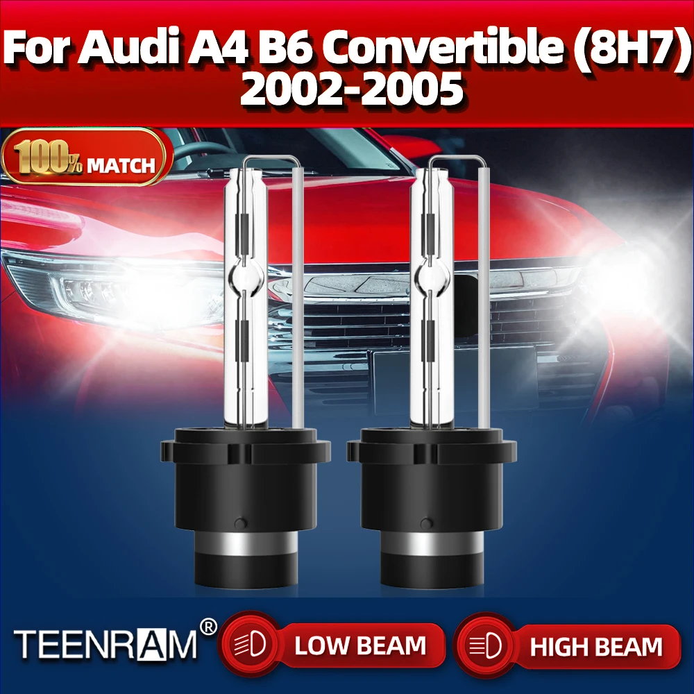 

D2S светодиодные лампы фар 20000LM Ксеноновые светильник 6000K белый CSP чип авто лампы для Audi A4 B6 кабриолет (8H7) 2002 2003 2004 2005