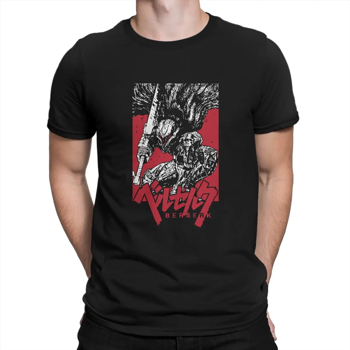 

Swordsman Gatsu Japanese Manga Unique TShirt Berserk Guts Manga Anime Leisure T Shirt Newest Stuff For Adult