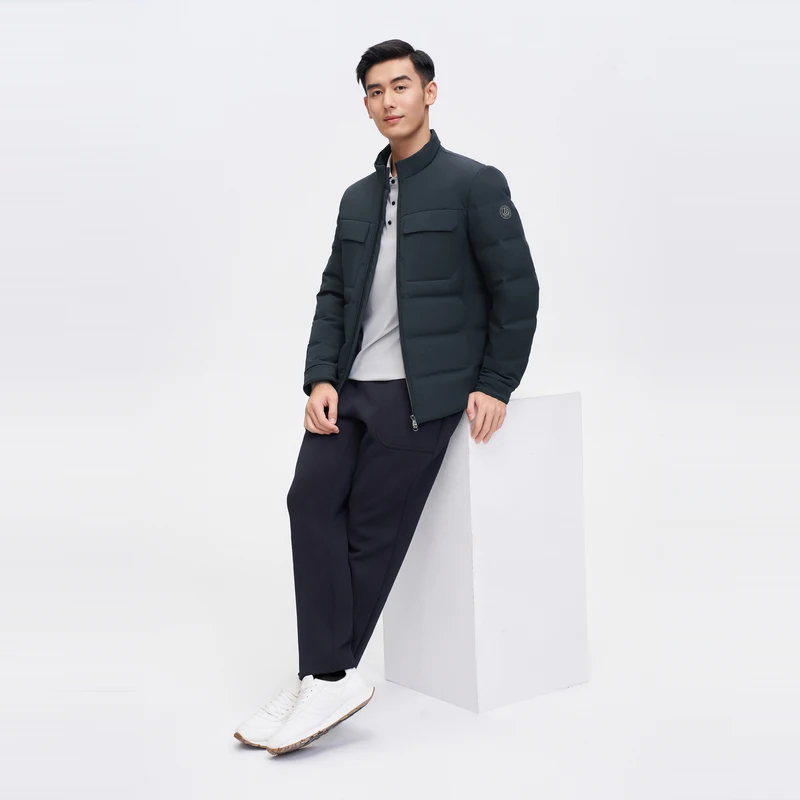 Мужская стеганая куртка BOSIDENG мужские легкие куртки водонепроницаемая теплая