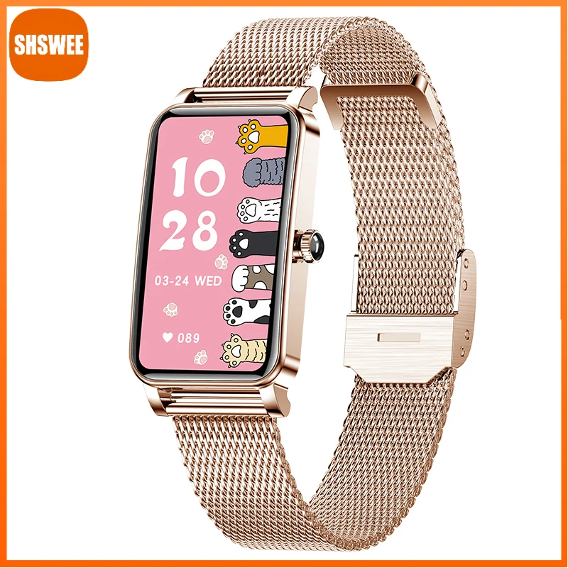 

Smart Watch Women Heart Rate Monitor Blood Pressure Oxygen Remote Camera Bracelet Waterproof Lady Smartwatch For Xiaomi Huawei
