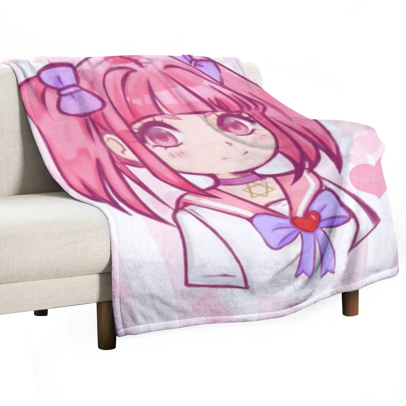 Menhera chan одеяло для пикника веселая фотография