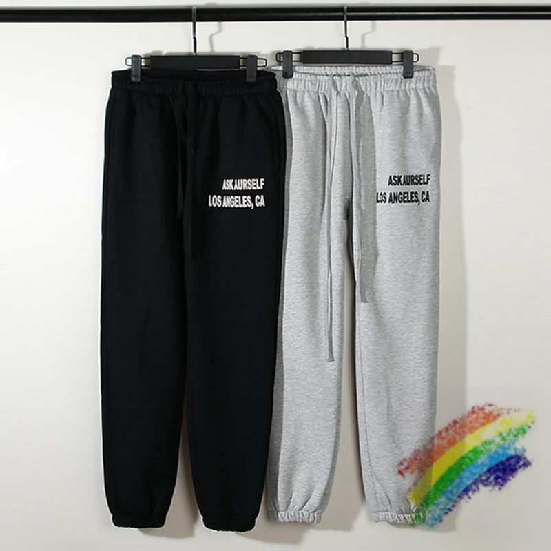 

Puff Print Askyurself Logo Sweatpants Men Women 2022ss Drawstring Askyurself Trousers Pants