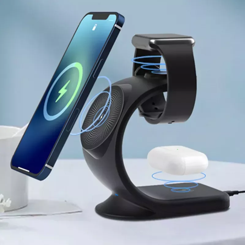 

NEW2023 In 1 Fast Wireless Charger Charging Stand 13 12 Pro Max Watch 7 6 5 SE 1 2 3 -charger
