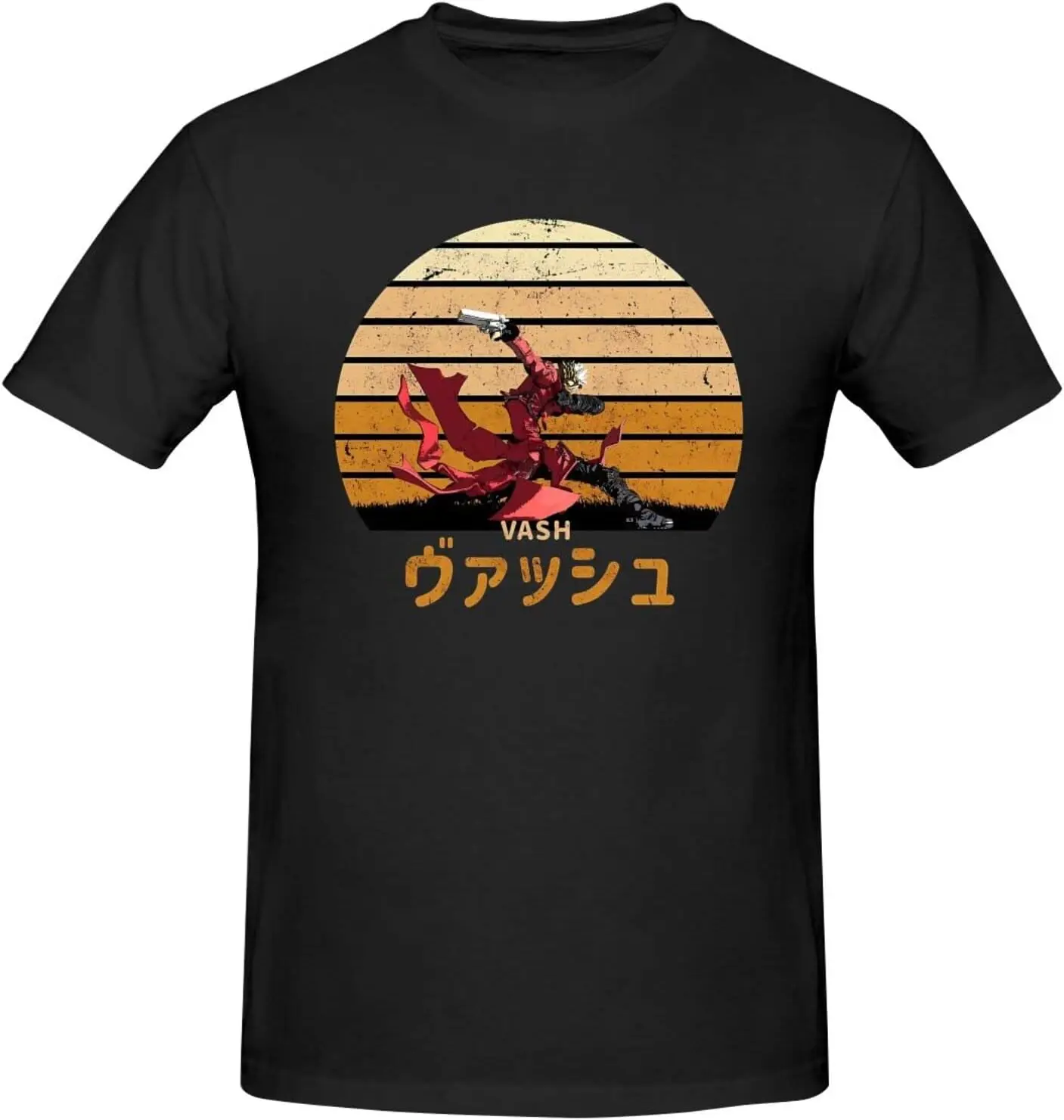 Мужская рубашка Trigun персонализированная футболка с круглым вырезом и коротким