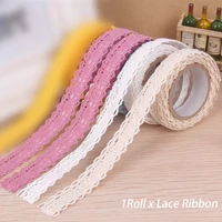 cloth tape self adhesive packaging fabric trim double sided diy craft wrap home multipurpose wedding christmas lace ribbon gifts