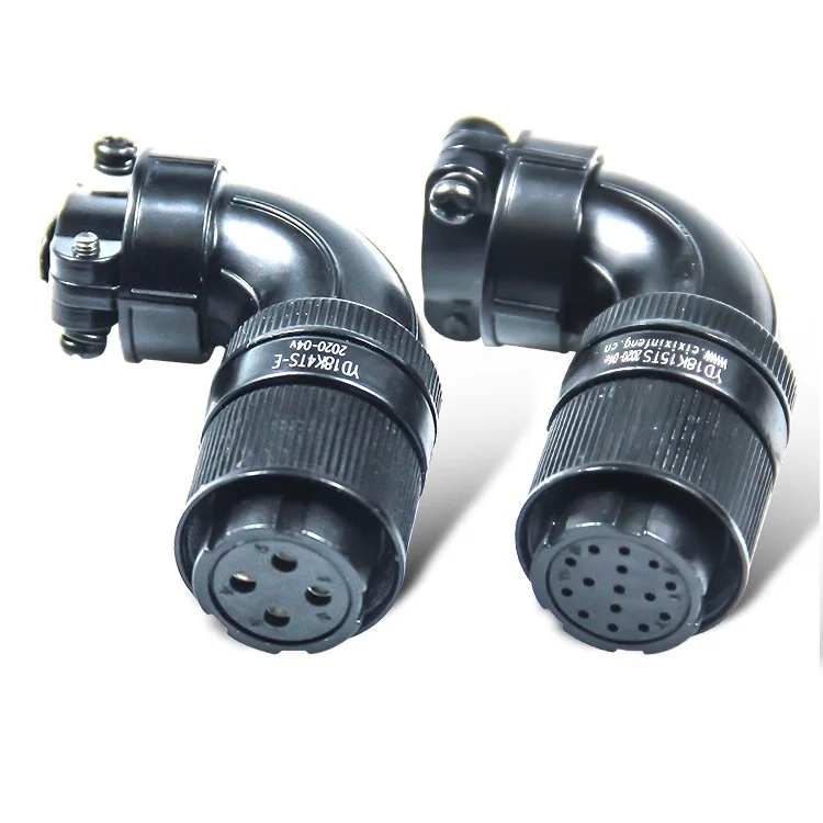 Серводвигатель водонепроницаемый авиационный штекер YD18 4Pin 15Pin 4P 15P штекер кодировщика для Huada Kane Di Mige