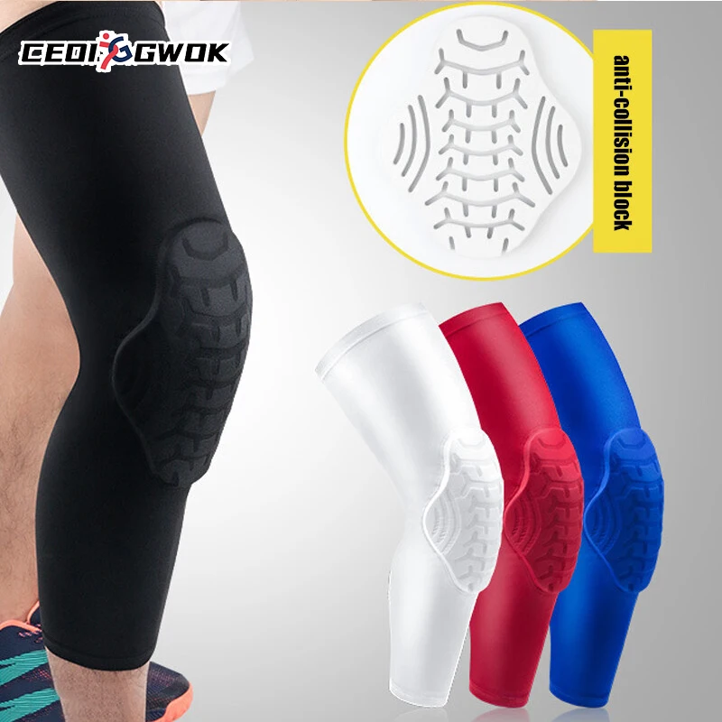

CEOI GWOK Knee Pad Kneepad Shin Sleeves Sports Basketball Kneepads Compression Honeycomb Knee Pads Leg Kneepad Protector Gear