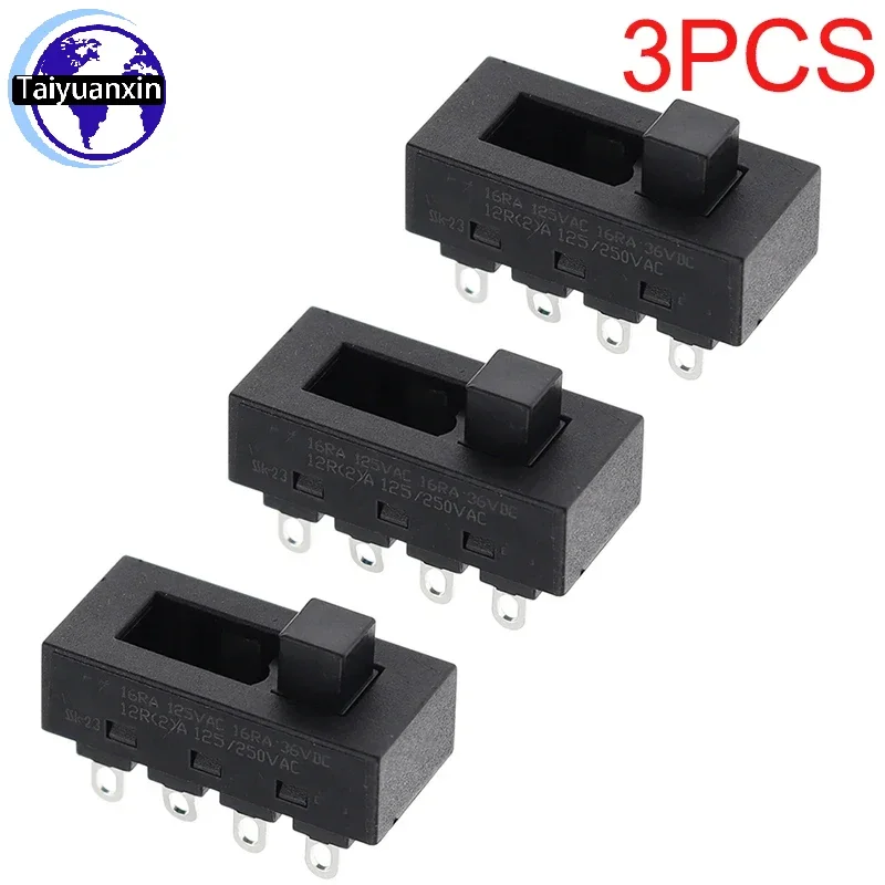 3 шт. LQ-103H 3-позиционный 8-контактный 12A 250 В фен горячий и холодный ветровой тумблер