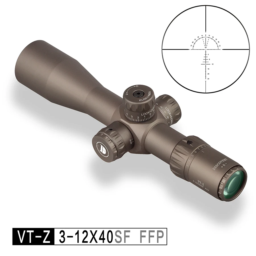 

2020 New Discovery Compact Scope Riflescope 3-12 4-16 6-24 First Focal Plane x40 Glass Etched Reticle 150 Joules for Hunting