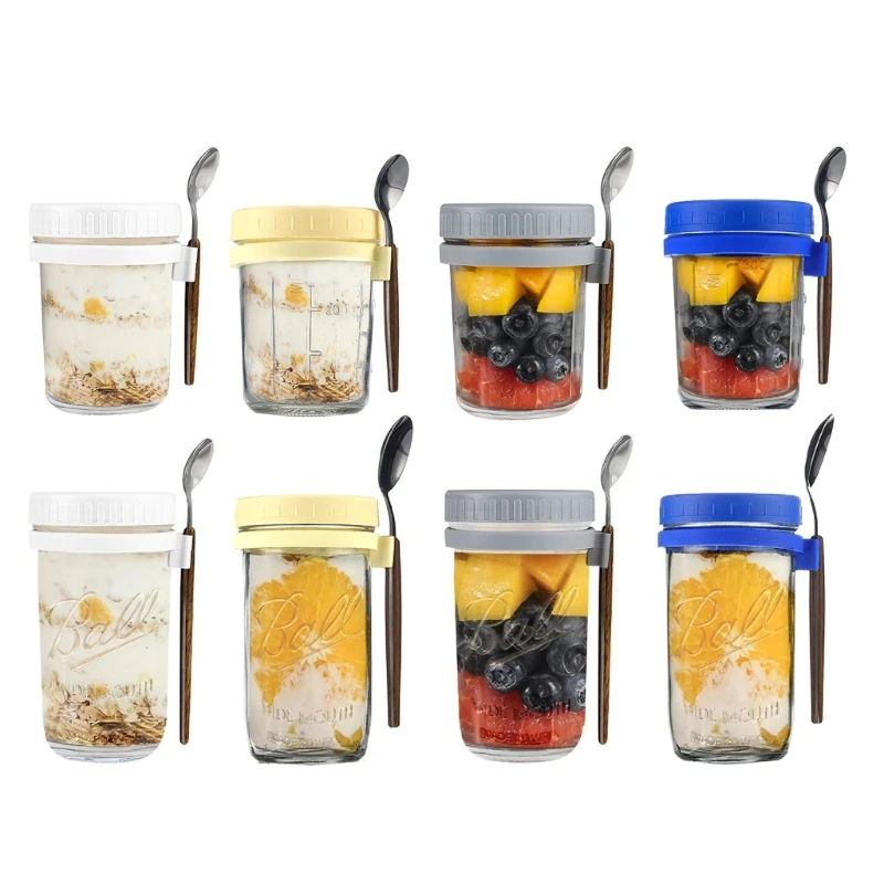 

Многофункциональная чашка для завтрака, чашка для овсяных хлопьев, кружка для гаек, йогуртов, закусок, чашки с крышкой, ложкой, герметичная к...