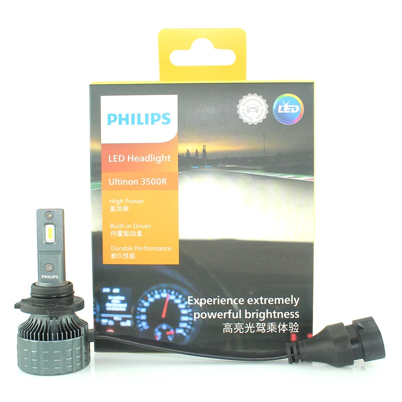 

Philips Ultinon Pro9000 New Gen2 9012 HIR2 LED + 350% яркие автоматические лампы 5800K белые люми светодиодные лампы DRL 20 Вт