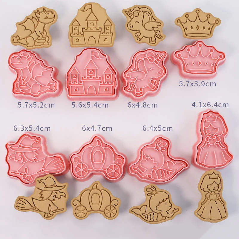 Формочки для печенья 8 шт., пластиковые