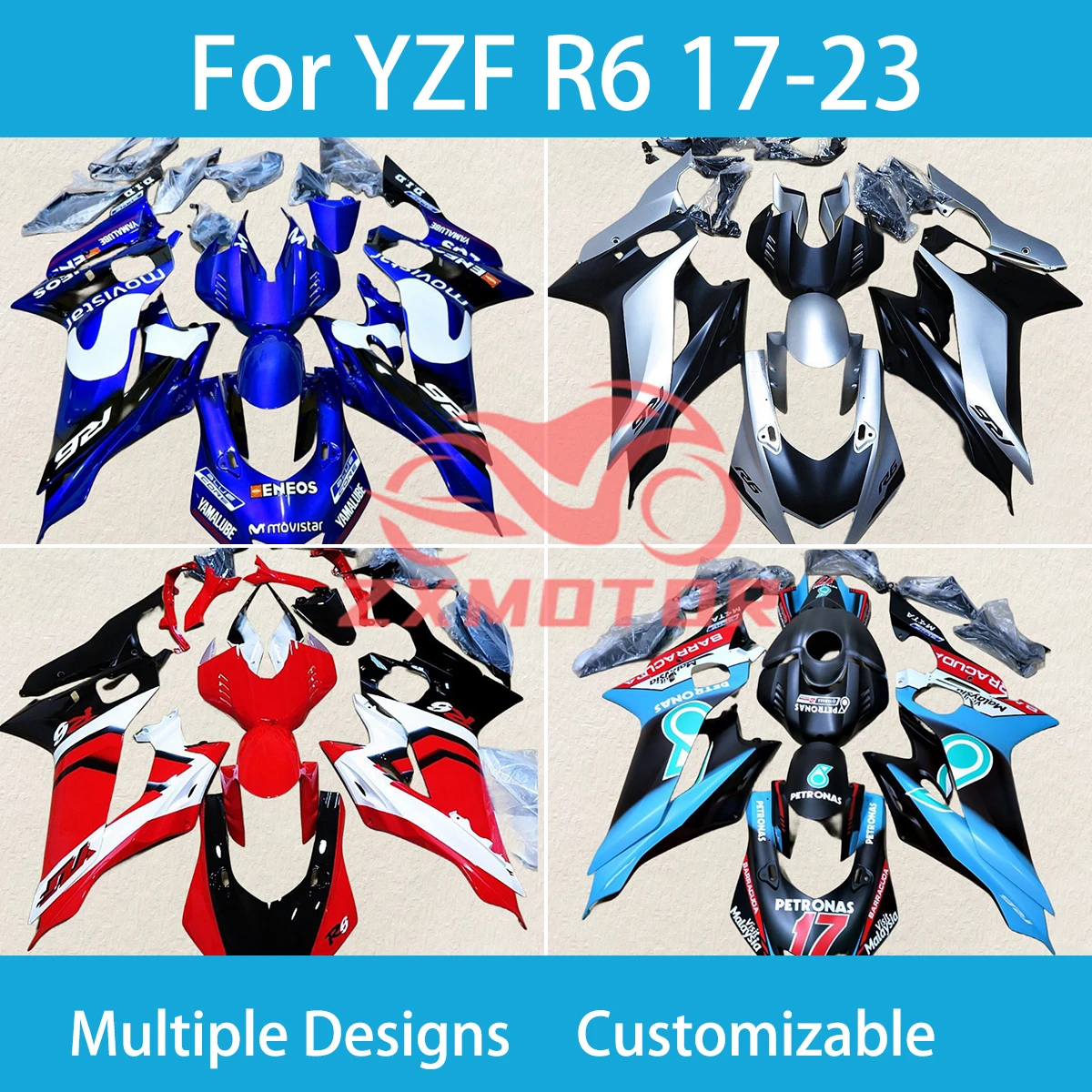 Обтекатели из АБС-пластика бриджи 17-23 полный комплект обтекателей для кузова YAMAHA