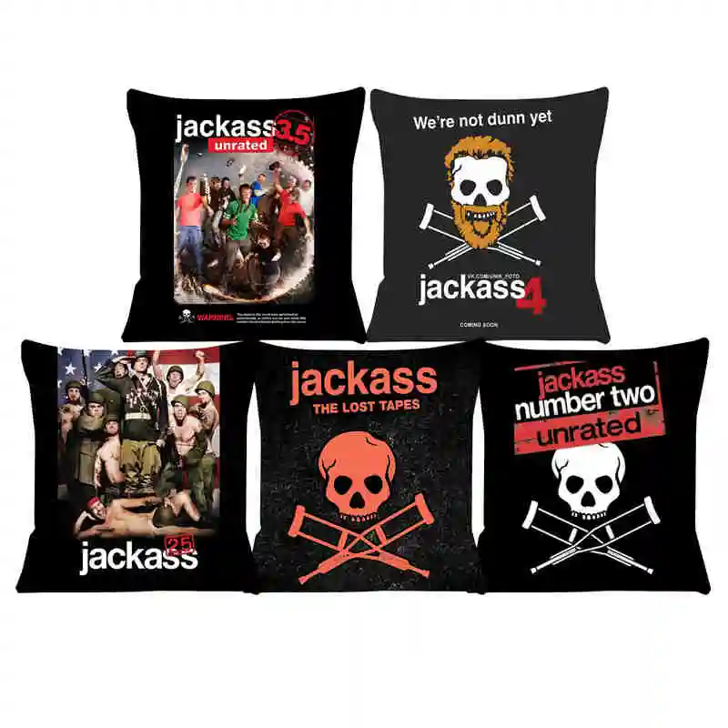 

Чехол для подушки Jackass 3 с изображением фильма, подушка для гостиной, подушка для стульев, наволочка для дивана, чехол для подушки