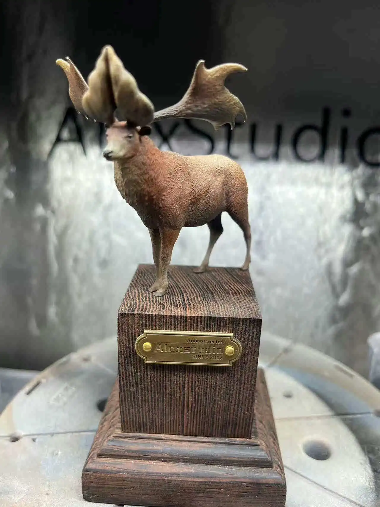 Фото Модель животного Sinomegaceros Pachyosteus Megaloceros из смолы, 3D-печать, 1/35, 6,5 см, GK, на заказ, для коллекционирования №5