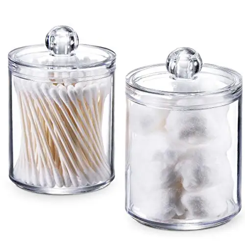 

Free Shipping 2 Piece Acrylic, Plastic Bathroom Apothecary Jar